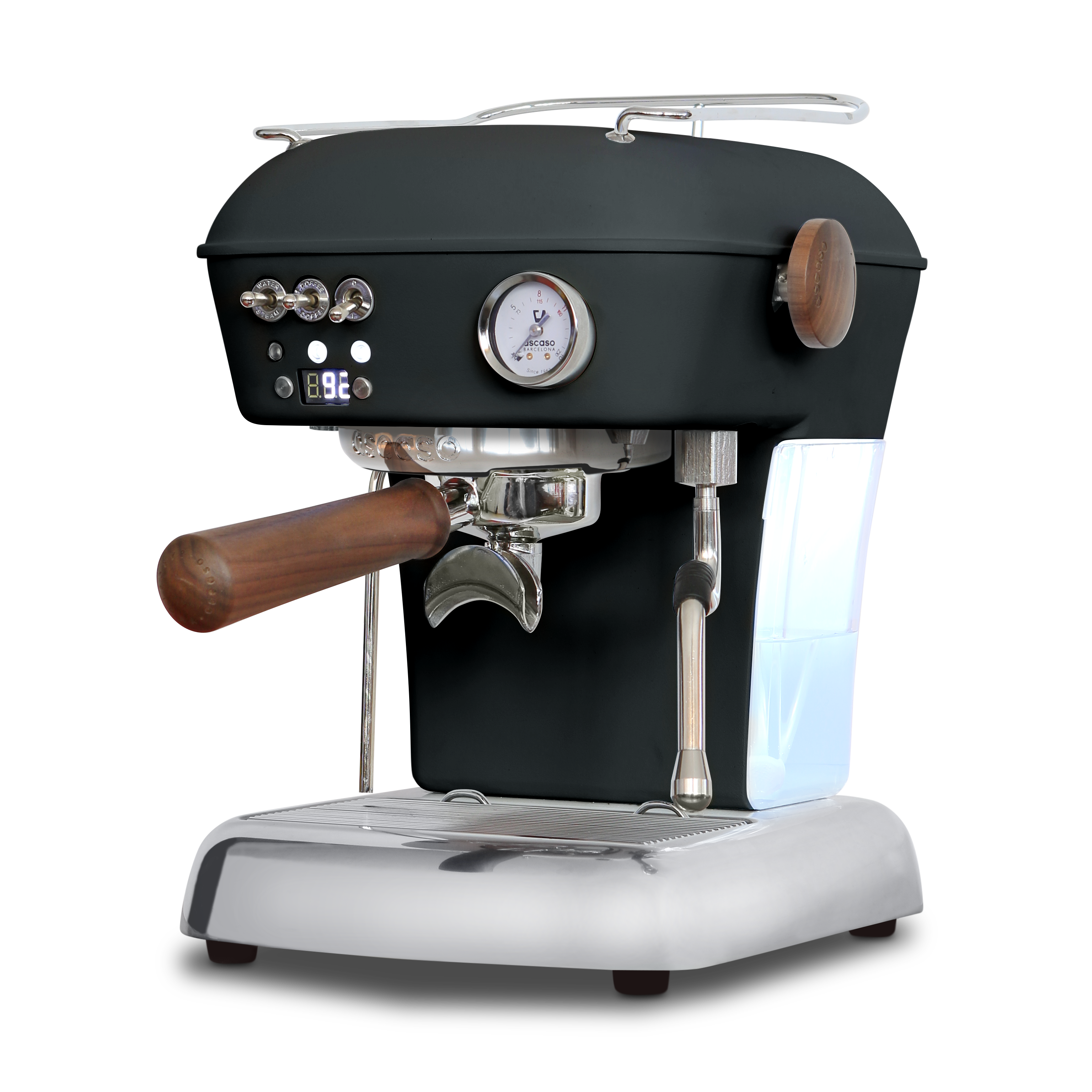 CRANDDI Máquina de café espresso de 20 bar, cafetera profesional de 1350 W  con vaporizador, hacer espresso compacto con tanque de agua extraíble de 34